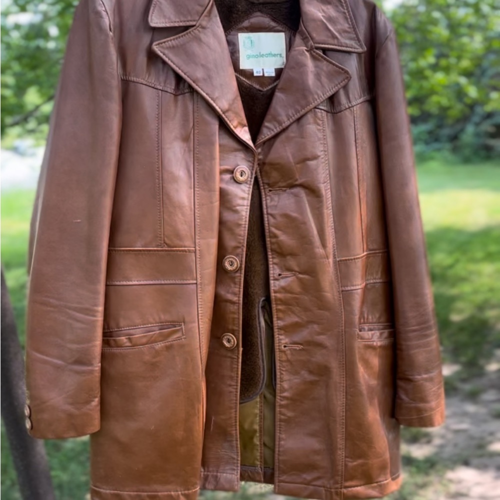 Vintage Women’s Gino Leathers Jacket with Removable Faux Fur Lining - 1970s